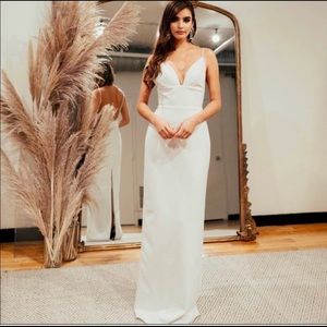 Sarah Seven Roses Gown in Ivory